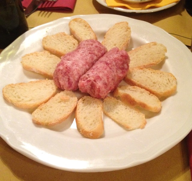 Salsiccia Cruda Trattoria Cibreo
