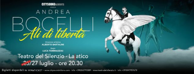 Andrea Bocelli 2019 Teatro del Silenzio Konser Afişi